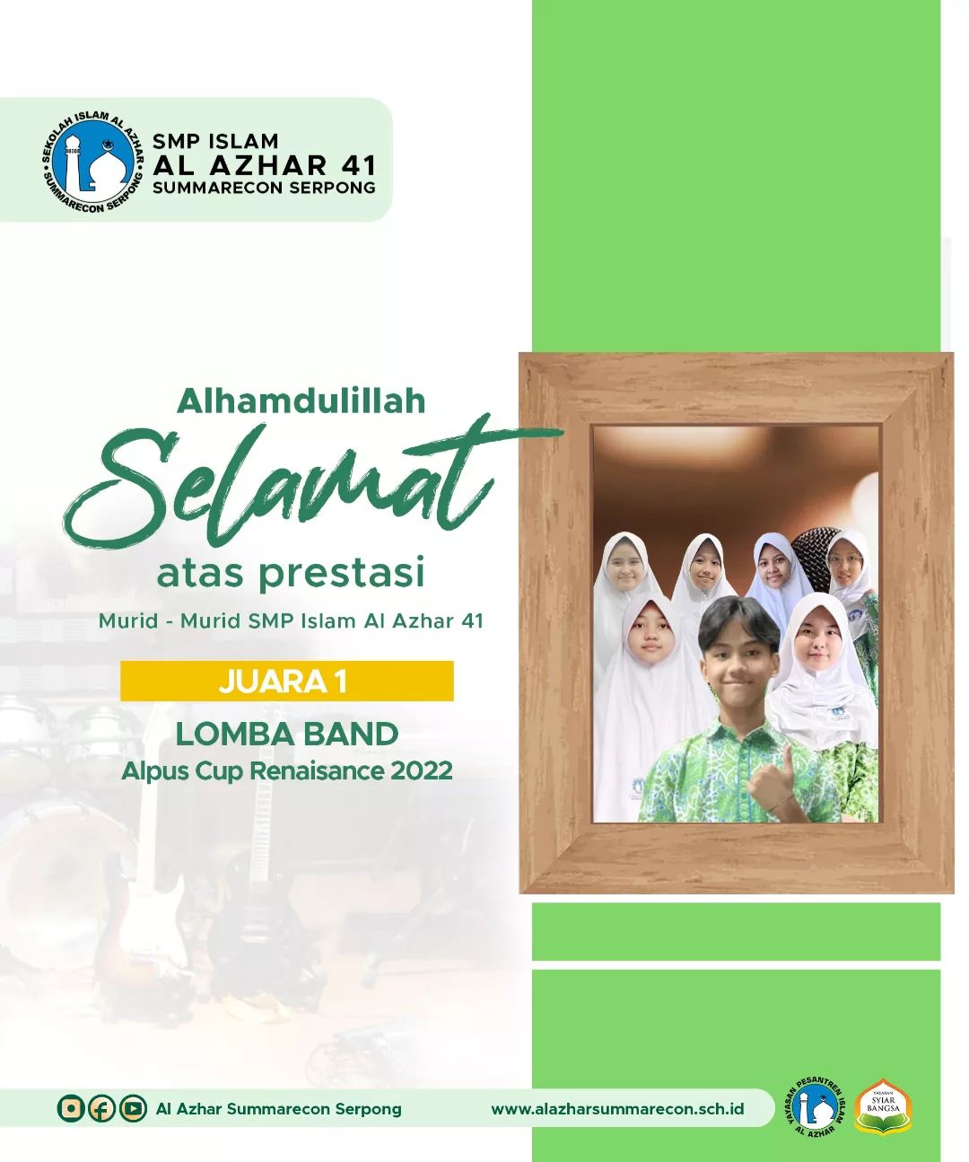 Prestasi SMP Islam Al Azhar 41 Summarecon Serpong